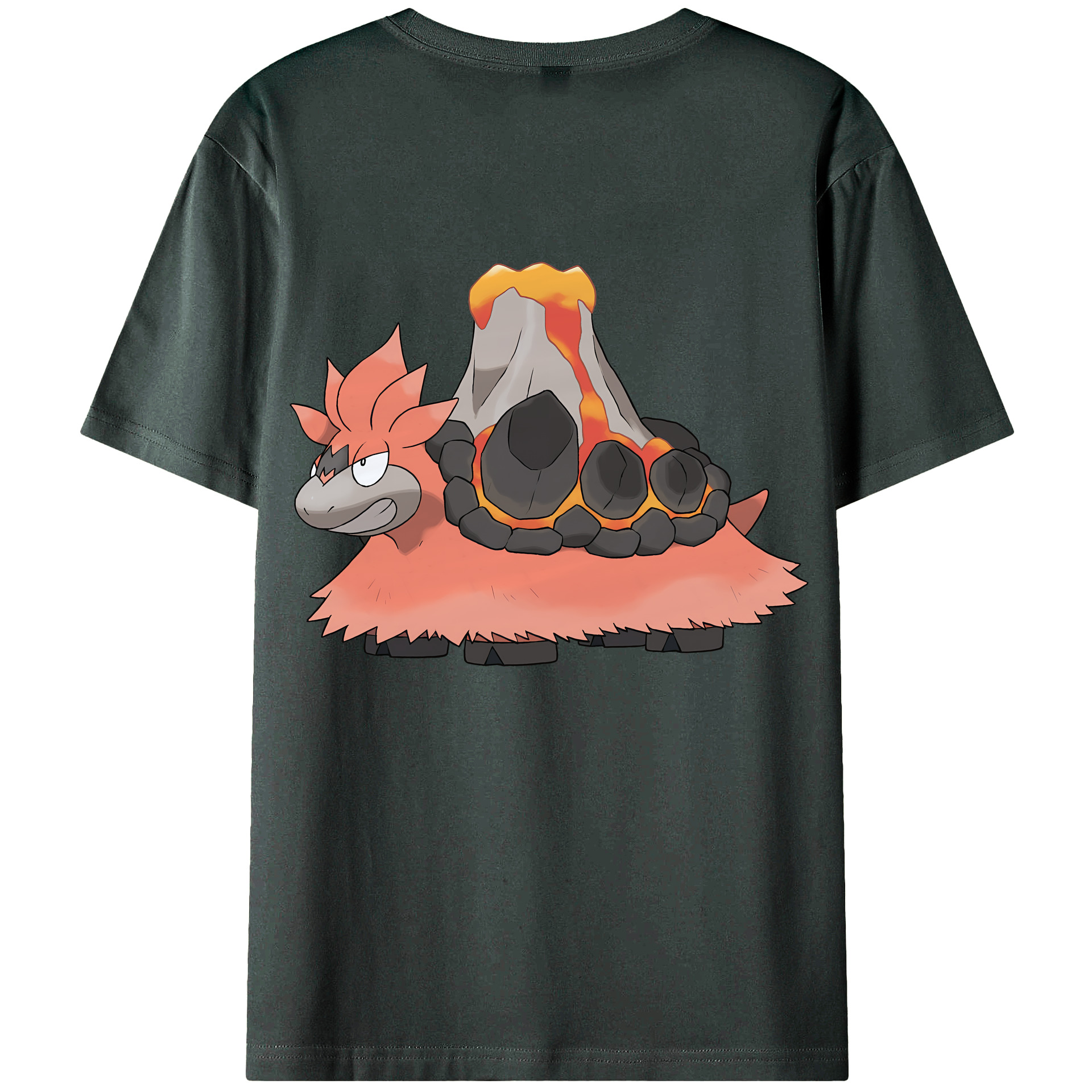 （画像用） ポケットモンスター Pokémon 綿100％ メンズ半袖Tシャツ（バックプリント） 通気性